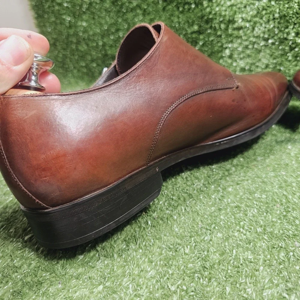 To Boot New York Double Monk Strap Brown Leather Dress Shoes Mens Size‎ 11.5